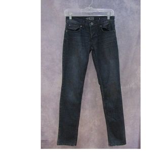 Rude Skinny Jeans Dark Wash Button Fly 26/30